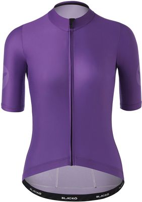 Black Sheep Cycling Women's Essentials TEAM Jersey Purple Ex SS21 - Neon Purple - XL, Neon Purple